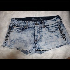American Eagle Acid Wash Shorts